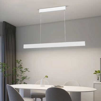 Immax NEO 07075L-LED Dimmbarer Seil-Pendelleuchte LISTON weiß LED/18W/230V Tuya + Fernbedienung