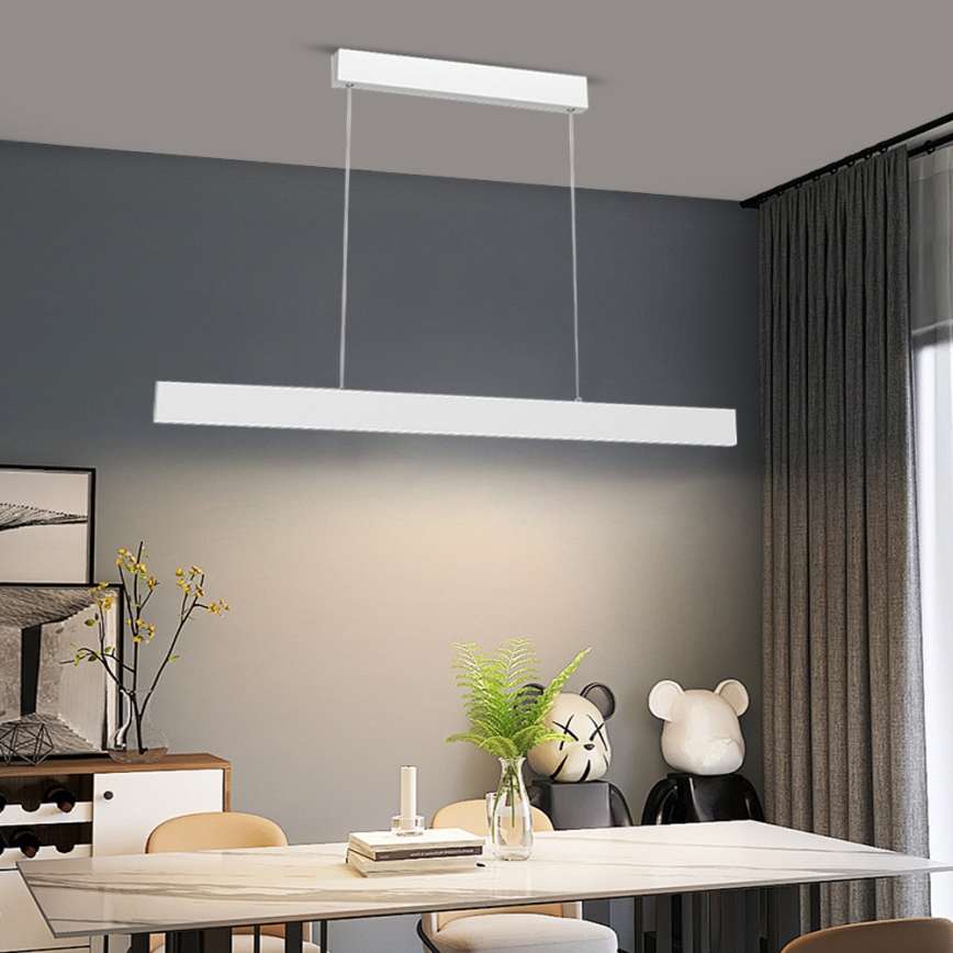 Immax NEO 07075L-LED Dimmbarer Seil-Pendelleuchte LISTON weiß LED/18W/230V Tuya + Fernbedienung