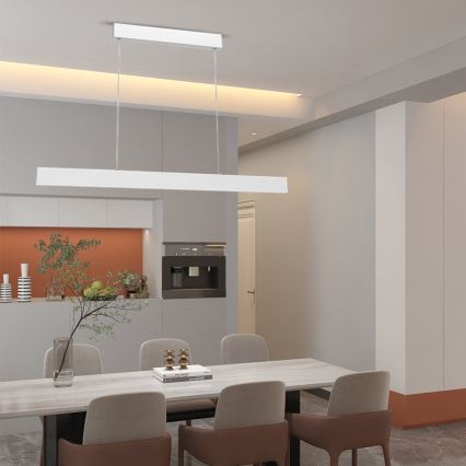 Immax NEO 07075L-LED Dimmbarer Seil-Pendelleuchte LISTON weiß LED/18W/230V Tuya + Fernbedienung