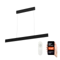 Immax NEO 07076L - LED dimmbare Hängeleuchte an Kabel schwarz LISTON LED/18W/230V Tuya + Fernbedienung