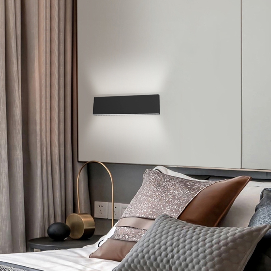 Immax NEO 07086L - LED dimmbares Wandleuchte LISTON LED/8W/230V schwarz Tuya + Fernbedienung