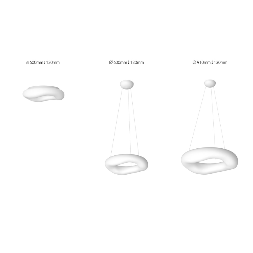 Immax NEO 07101L - LED dimmbare Hängeleuchte an Seil PULPO LED/60W/230V 91 cm Tuya + Fernbedienung