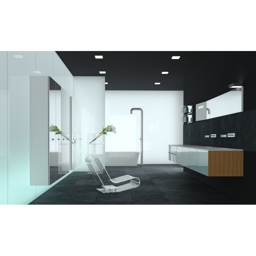 Immax NEO 07110KD - SET 3x dimmbare LED-Einbauleuchte für Badezimmer PRACTICO LED/24W/230V Tuya IP44 + Fernbedienung
