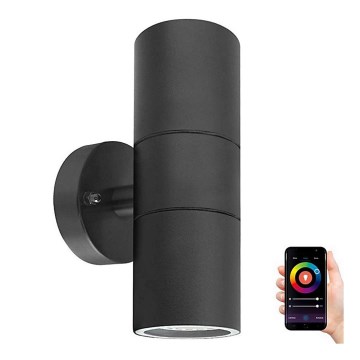 Immax NEO 07118B-2 - LED RGB+CCT Außen dimmbare Wand-Einbauleuchte PARED 2xGU10/5,5W/230V Wi-Fi Tuya IP65