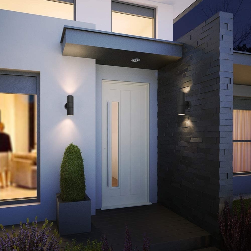 Immax NEO 07118B-2 - LED RGB+CCT Außen dimmbare Wand-Einbauleuchte PARED 2xGU10/5,5W/230V Wi-Fi Tuya IP65
