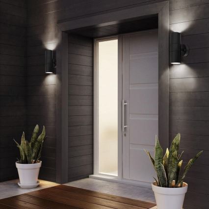 Immax NEO 07118B-2 - LED RGB+CCT Außen dimmbare Wand-Einbauleuchte PARED 2xGU10/5,5W/230V Wi-Fi Tuya IP65
