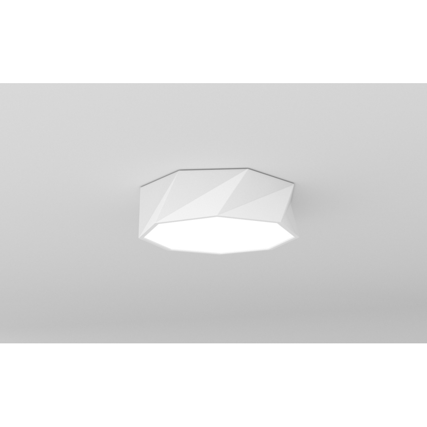 Immax NEO 07131-W40 - LED SMART Dimmbare Deckenleuchte DIAMANTE weiß+ LED/31W/230V + Fernbedienung 40cm Tuya ZigBee