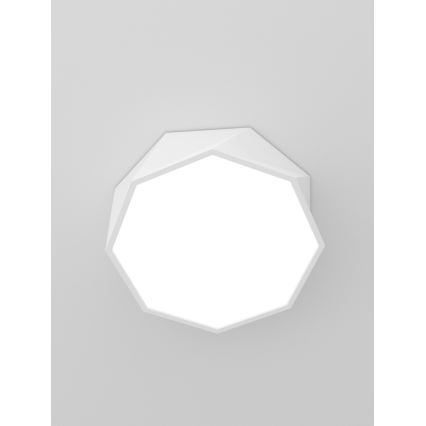 Immax NEO 07131-W40 - LED SMART Dimmbare Deckenleuchte DIAMANTE weiß+ LED/31W/230V + Fernbedienung 40cm Tuya ZigBee