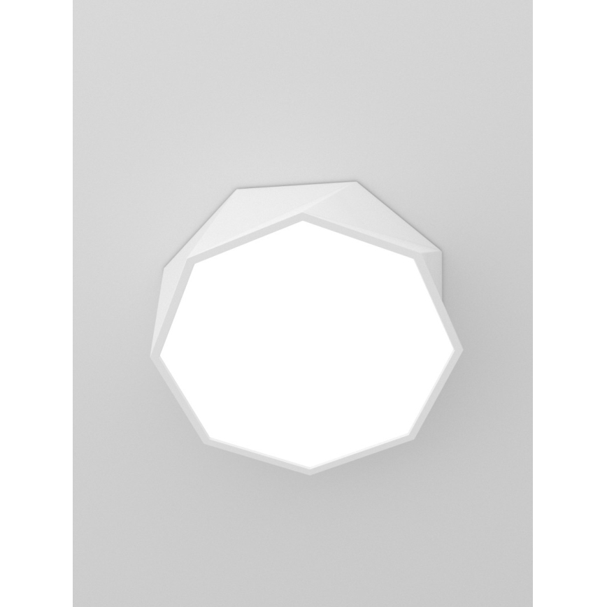 Immax NEO 07131-W40 - LED SMART Dimmbare Deckenleuchte DIAMANTE weiß+ LED/31W/230V + Fernbedienung 40cm Tuya ZigBee