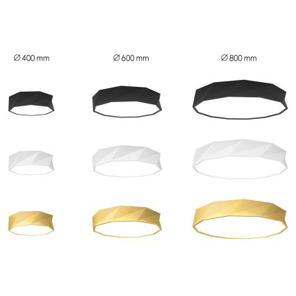 Immax NEO 07131-W40 - LED SMART Dimmbare Deckenleuchte DIAMANTE weiß+ LED/31W/230V + Fernbedienung 40cm Tuya ZigBee