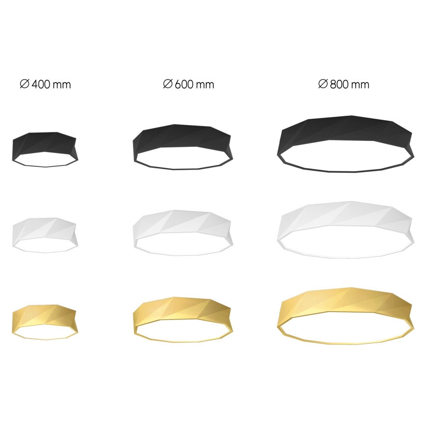 Immax NEO 07131-W40 - LED SMART Dimmbare Deckenleuchte DIAMANTE weiß+ LED/31W/230V + Fernbedienung 40cm Tuya ZigBee