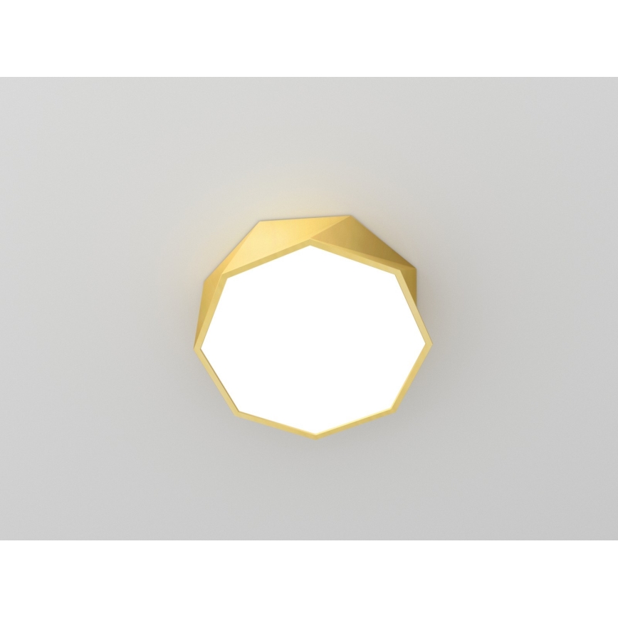 Immax NEO 07132-G40 - LED SMART dimmbares Deckenleuchte DIAMANTE LED/31W/230V gold 40 cm Tuya ZigBee + Fernbedienung