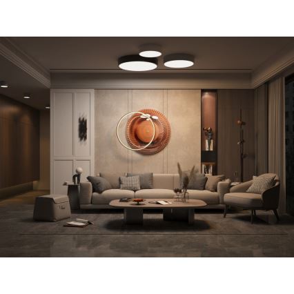 Immax NEO 07143-GR40 - LED Dimmbare Deckenleuchte RONDATE LED/25W/230V Tuya grau + Fernbedienung