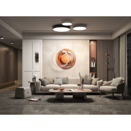 Immax NEO 07143-GR40 - LED Dimmbare Deckenleuchte RONDATE LED/25W/230V Tuya grau + Fernbedienung