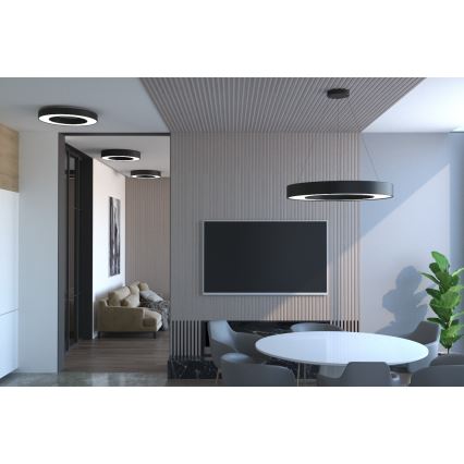 Immax NEO 07144-GR60 - LED dimmbare Deckenleuchte PASTEL LED/52W/230V grau + Fernbedienung