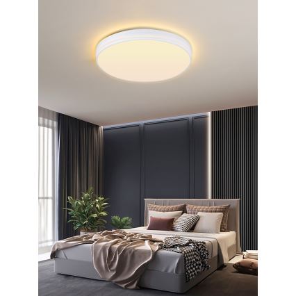 Immax NEO 07149-W40 - LED Dimmbare Deckenleuchte NEO LITE AREAS LED/24W/230V Tuya Wi-Fi weiß + Fernbedienung