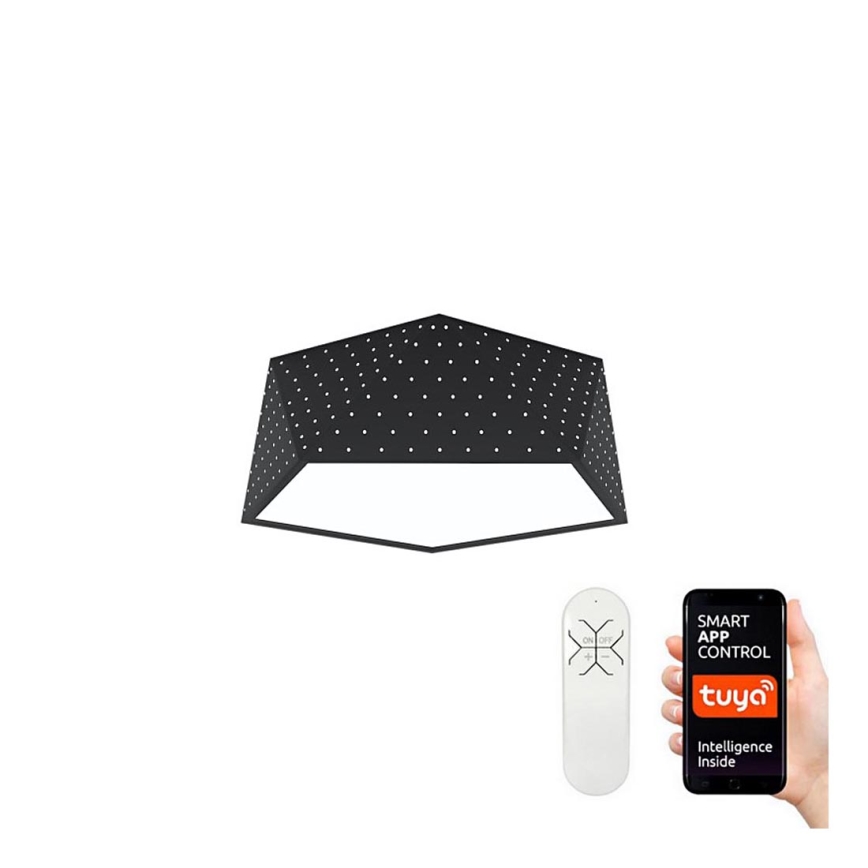 Immax NEO 07151-B40 - LED dimmbare Deckenleuchte BRILIANT LED/20W/230V Wi-Fi Tuya schwarz + Fernbedienung