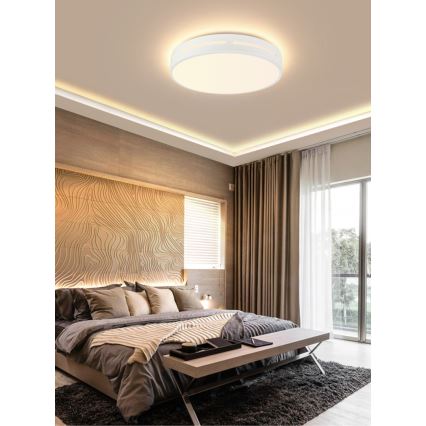 Immax NEO 07153-W50 - LED dimmbare Deckenleuchte NEO LITE PERFECTO LED/48W/230V Wi-Fi Tuya weiß + Fernbedienung