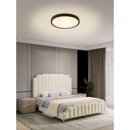 Immax NEO 07166-B40 - LED RGB+CCT dimmbare Deckenleuchte NEO LITE TUDO LED/50W/230V Wi-Fi Tuya schwarz + Fernbedienung