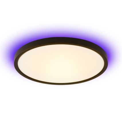 Immax NEO 07166-B40 - LED RGB+CCT dimmbare Deckenleuchte NEO LITE TUDO LED/50W/230V Wi-Fi Tuya schwarz + Fernbedienung