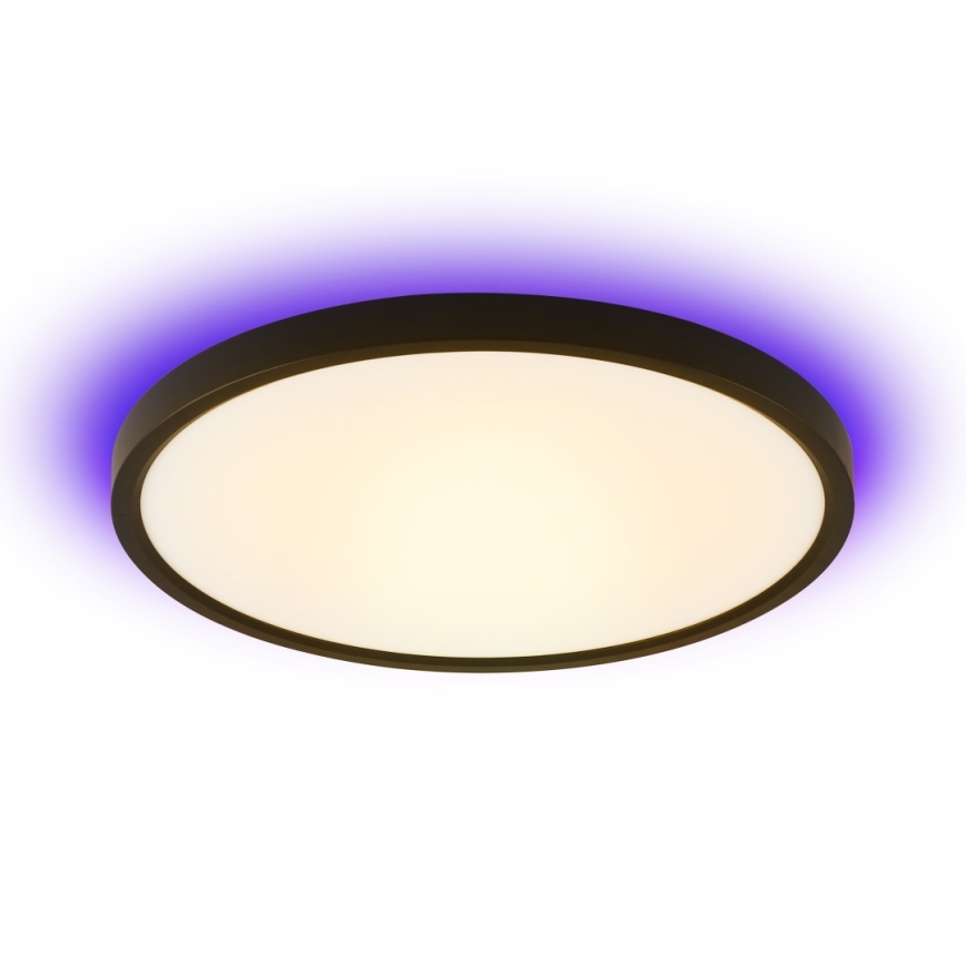 Immax NEO 07166-B40 - LED RGB+CCT dimmbare Deckenleuchte NEO LITE TUDO LED/50W/230V Wi-Fi Tuya schwarz + Fernbedienung