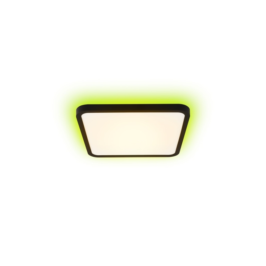 Immax NEO 07167-B40 - LED RGB+CCT dimmbare Deckenleuchte NEO LITE TUDO LED/50W/230V Wi-Fi Tuya schwarz + Fernbedienung