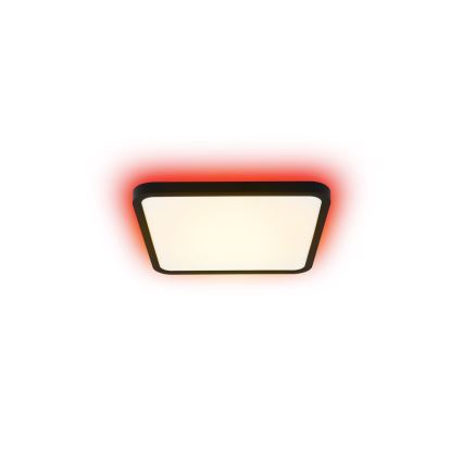 Immax NEO 07167-B40 - LED RGB+CCT dimmbare Deckenleuchte NEO LITE TUDO LED/50W/230V Wi-Fi Tuya schwarz + Fernbedienung