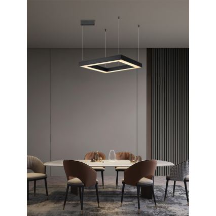Immax NEO 07173L - Dimmbare LED-Hängeleuchte an Schnur CANTO LED/60W/230V schwarz Tuya + Fernbedienung