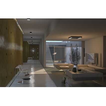 Immax NEO 07173L - Dimmbare LED-Hängeleuchte an Schnur CANTO LED/60W/230V schwarz Tuya + Fernbedienung