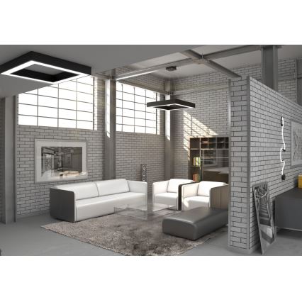 Immax NEO 07173L - Dimmbare LED-Hängeleuchte an Schnur CANTO LED/60W/230V schwarz Tuya + Fernbedienung