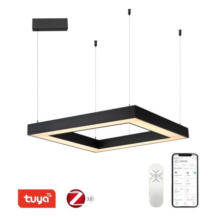 Immax NEO 07173L - Dimmbare LED-Hängeleuchte an Schnur CANTO LED/60W/230V schwarz Tuya + Fernbedienung