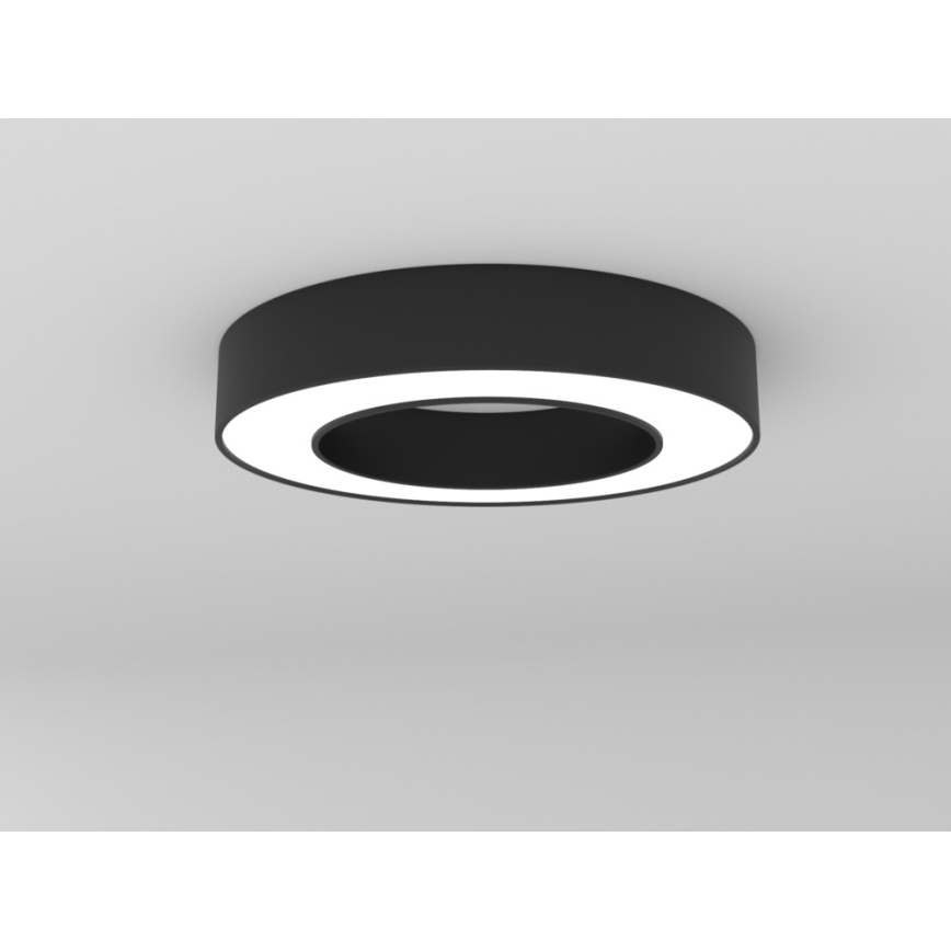 Immax NEO 07209L - Dimmbare LED-Deckenleuchte PASTEL LED/53W/230V 60 cm schwarz Tuya + Fernbedienung