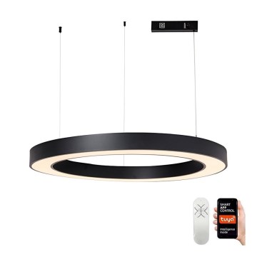 Immax NEO 07211L - Dimmbare LED-Hängeleuchte an Schnur PASTEL LED/68W/230V 2700-6500K Tuya schwarz + Fernbedienung