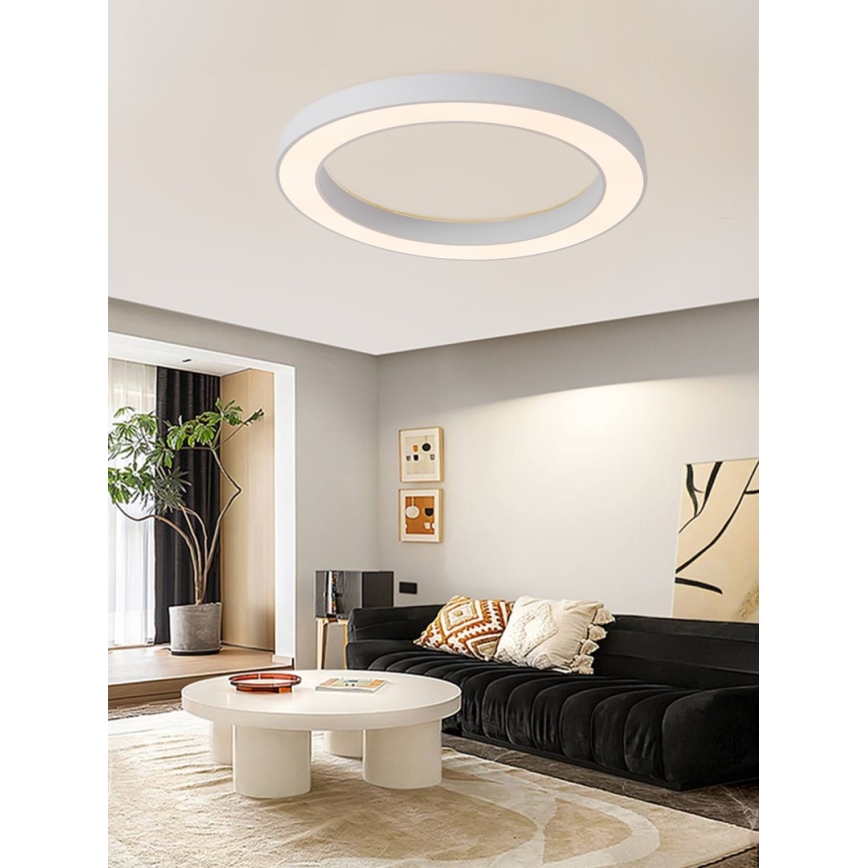Immax NEO 07213L - Dimmbare LED-Deckenleuchte PASTEL LED/68W/230V 95 cm weiß Tuya + Fernbedienung