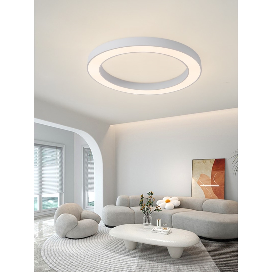 Immax NEO 07213L - Dimmbare LED-Deckenleuchte PASTEL LED/68W/230V 95 cm weiß Tuya + Fernbedienung