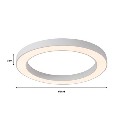 Immax NEO 07213L - Dimmbare LED-Deckenleuchte PASTEL LED/68W/230V 95 cm weiß Tuya + Fernbedienung