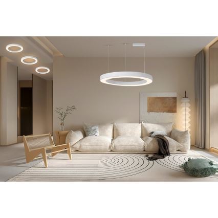 Immax NEO 07214L - Dimmbare LED-Hängeleuchte PASTEL LED/68W/230V 2700-6500K weiß 95 cm Tuya + Fernbedienung