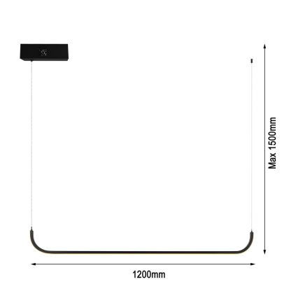 Immax NEO 07225L - Dimmbare LED-Hängeleuchte an Schnur PATTINI LED/26W/230V Tuya + Fernbedienung