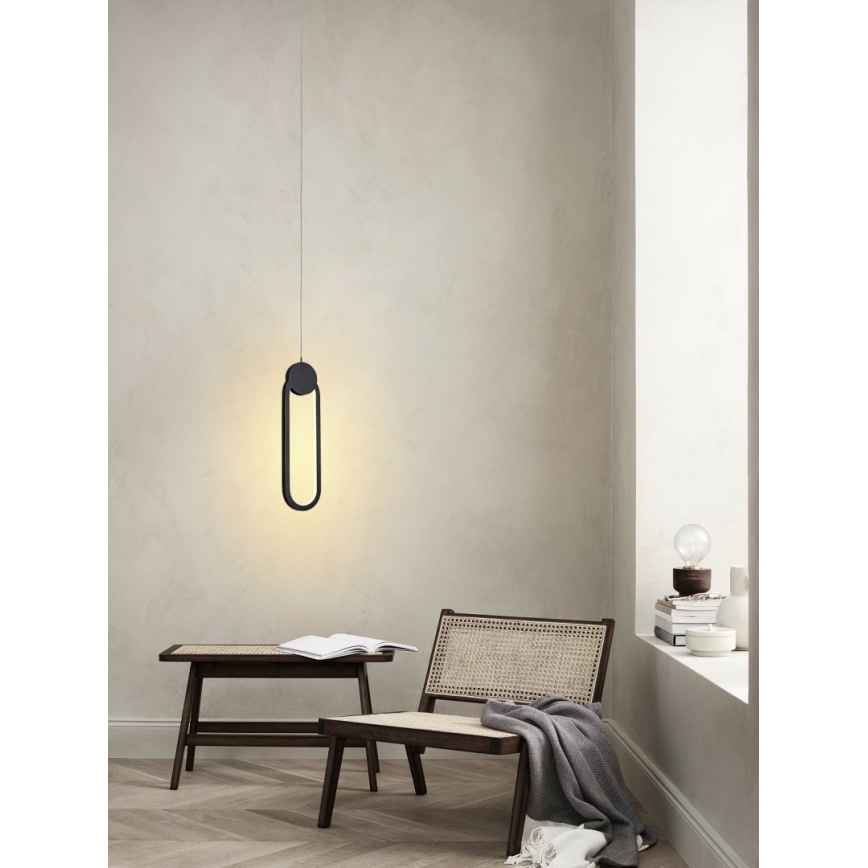 Immax NEO 07232L - Dimmbare LED-Hängeleuchte an Schnur NEO LITE OVALE LED/22W/230V 2700-6500K Wi-Fi Tuya + Fernbedienung