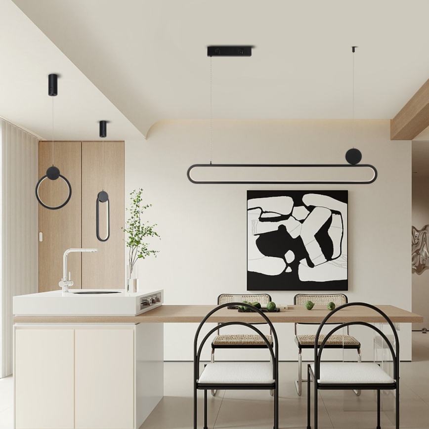 Immax NEO 07232L - Dimmbare LED-Hängeleuchte an Schnur NEO LITE OVALE LED/22W/230V 2700-6500K Wi-Fi Tuya + Fernbedienung