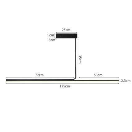 Immax NEO 07235L - Dimmbare LED-Deckenleuchte an Stange NEO LITE ASTA LED/28W/230V Wi-Fi Tuya 2700-6500K + Fernbedienung