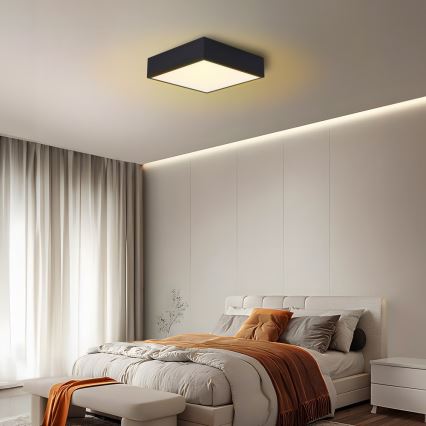 Immax NEO 07237L - Dimmbare LED-Deckenleuchte CANTO LED/22W/230V schwarz Tuya + Fernbedienung