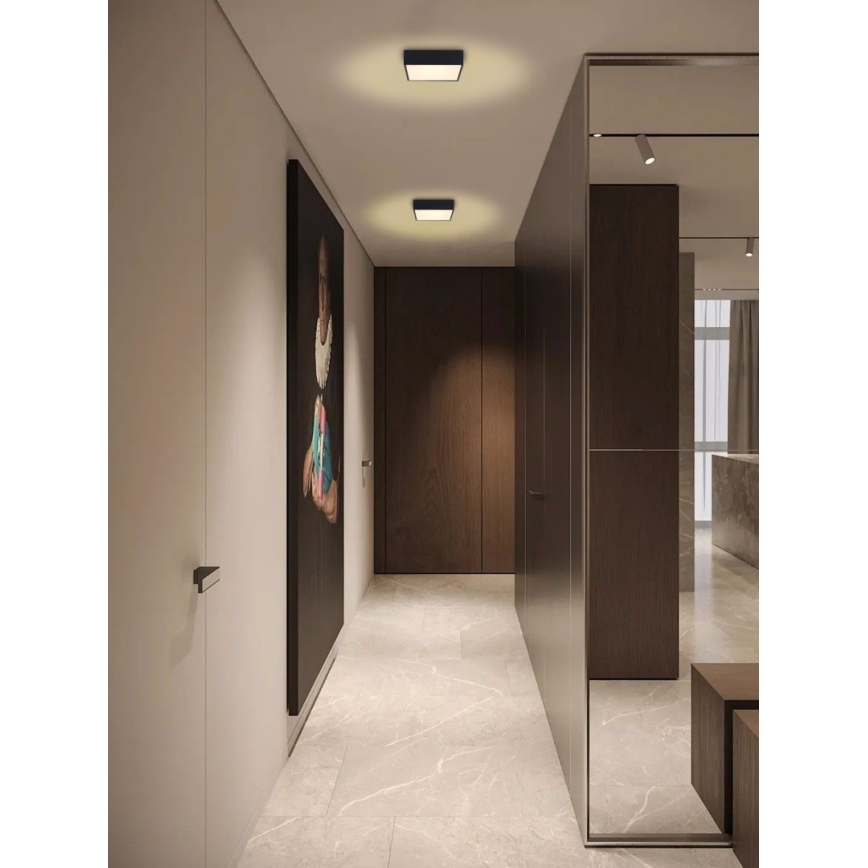 Immax NEO 07237L - LED dimmbares Deckenleuchte CANTO LED/22W/230V schwarz Tuya + Fernbedienung