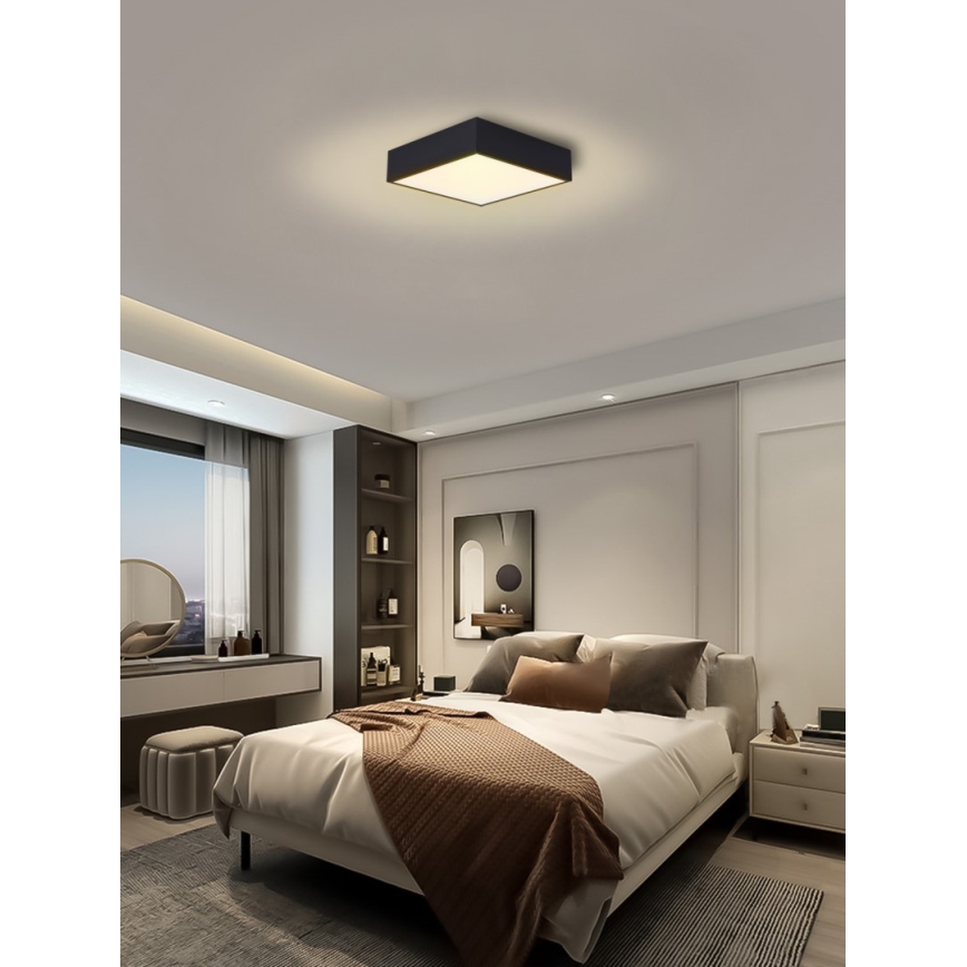 Immax NEO 07237L - LED dimmbares Deckenleuchte CANTO LED/22W/230V schwarz Tuya + Fernbedienung
