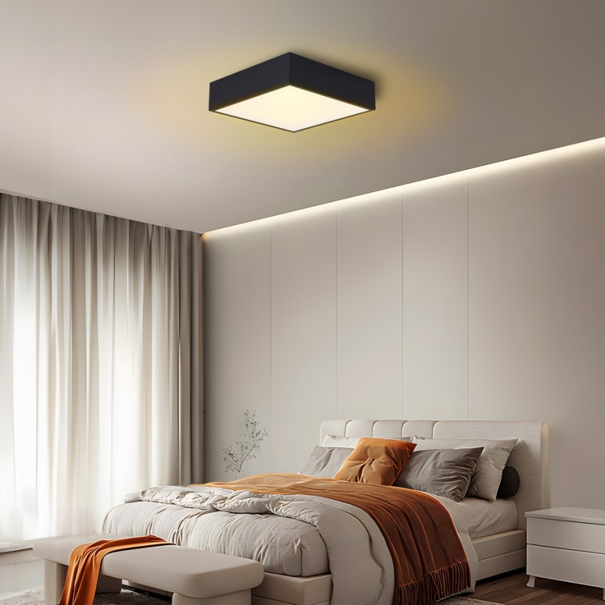Immax NEO 07237L - LED dimmbares Deckenleuchte CANTO LED/22W/230V schwarz Tuya + Fernbedienung