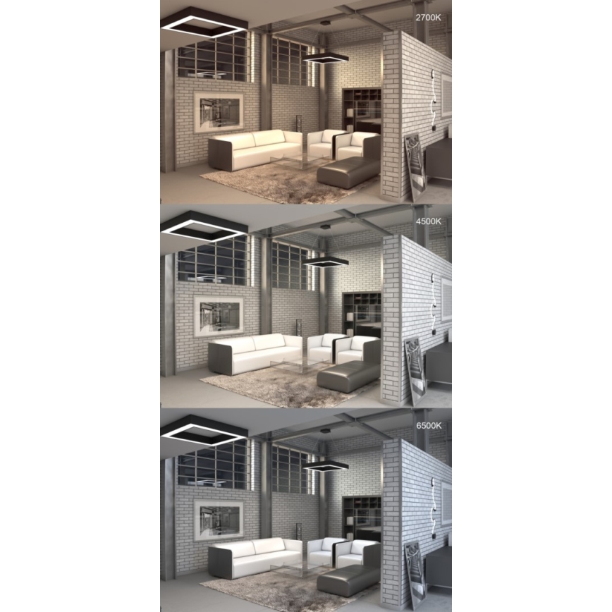 Immax NEO 07240L - Dimmbare LED-Deckenleuchte CANTO LED/60W/230V 2700-6500K Tuya weiß