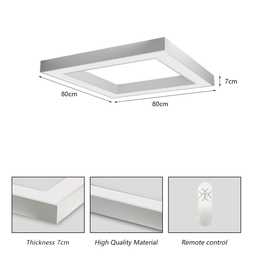 Immax NEO 07240L - Dimmbare LED-Deckenleuchte CANTO LED/60W/230V 2700-6500K Tuya weiß
