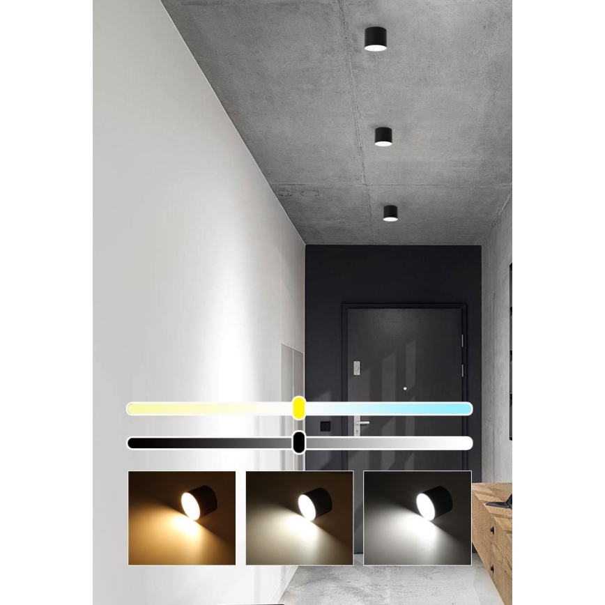Immax NEO 07242L - LED dimmbares Deckenleuchte RONDATE LED/18W/230V 11,5 cm Wi-Fi Tuya