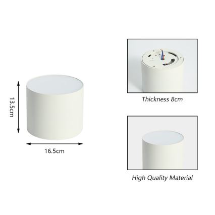 Immax NEO 07243L - Dimmbare LED-Deckenleuchte RONDATE LED/32W/230V 16,5 cm Wi-Fi Tuya