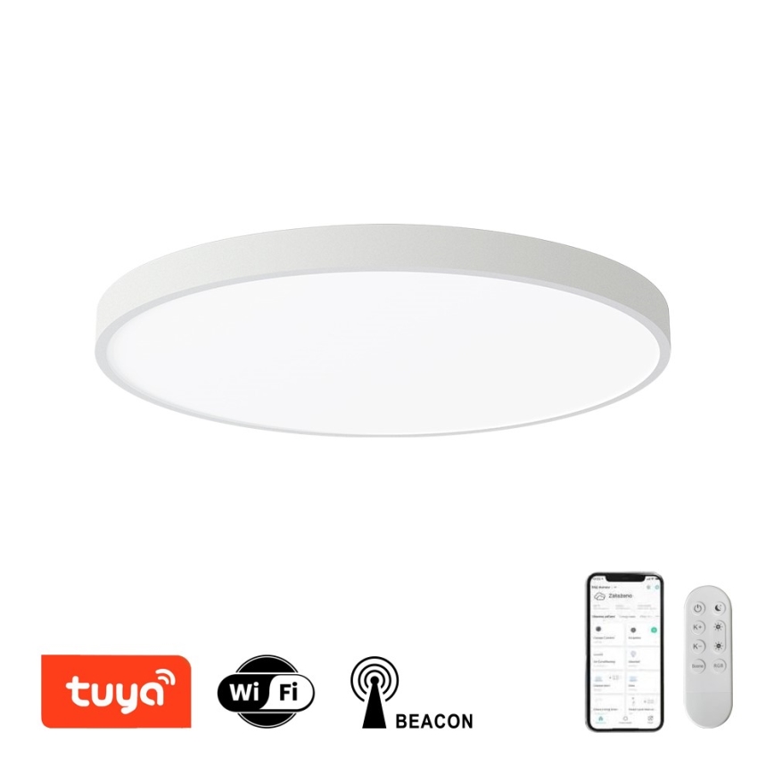 Immax NEO 07253L - Dimmbare LED-Deckenleuchte NEO LITE SEMPLICI LED/60W/230V 3000-6000K Wi-Fi Tuya weiß + Fernbedienung